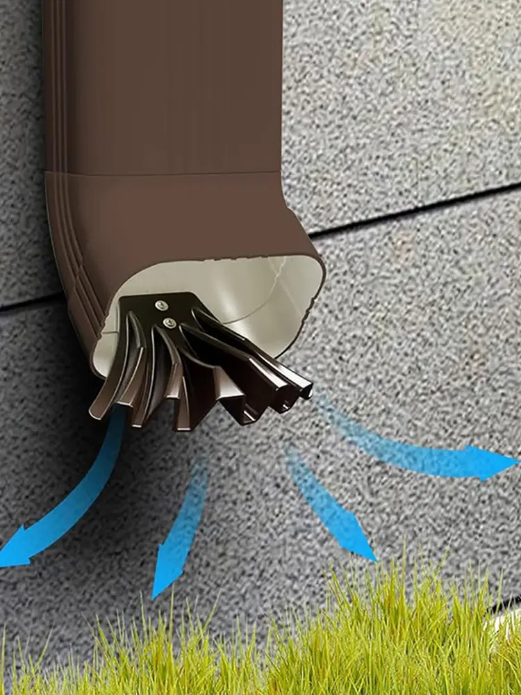 Gutter Downspout Extensions Rust Proof Rainwater Dispersal Tool Wear Resist Rain Gutter Disperser for Foundation Protection
