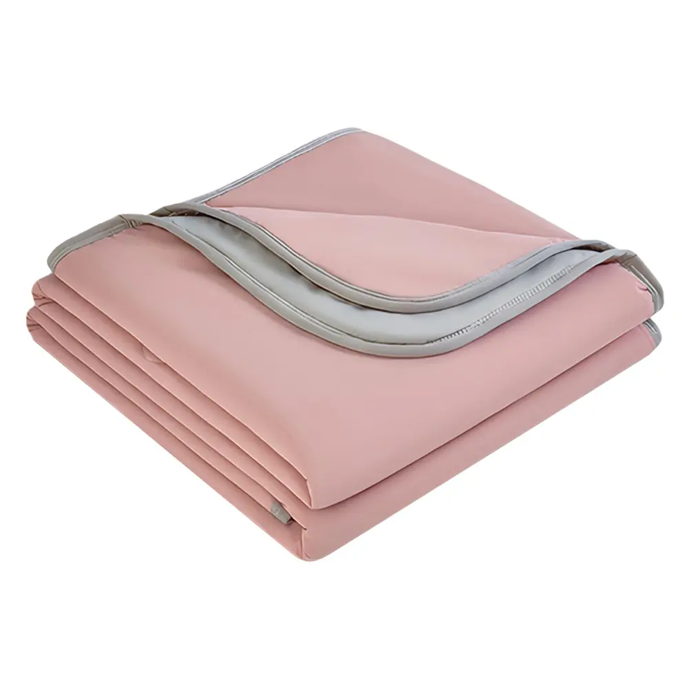 Summer Cool Sheets Solid Color Cold Feeling Quilt Multi-Function Lightweight Cooling Quilts for Bedroom Living Room