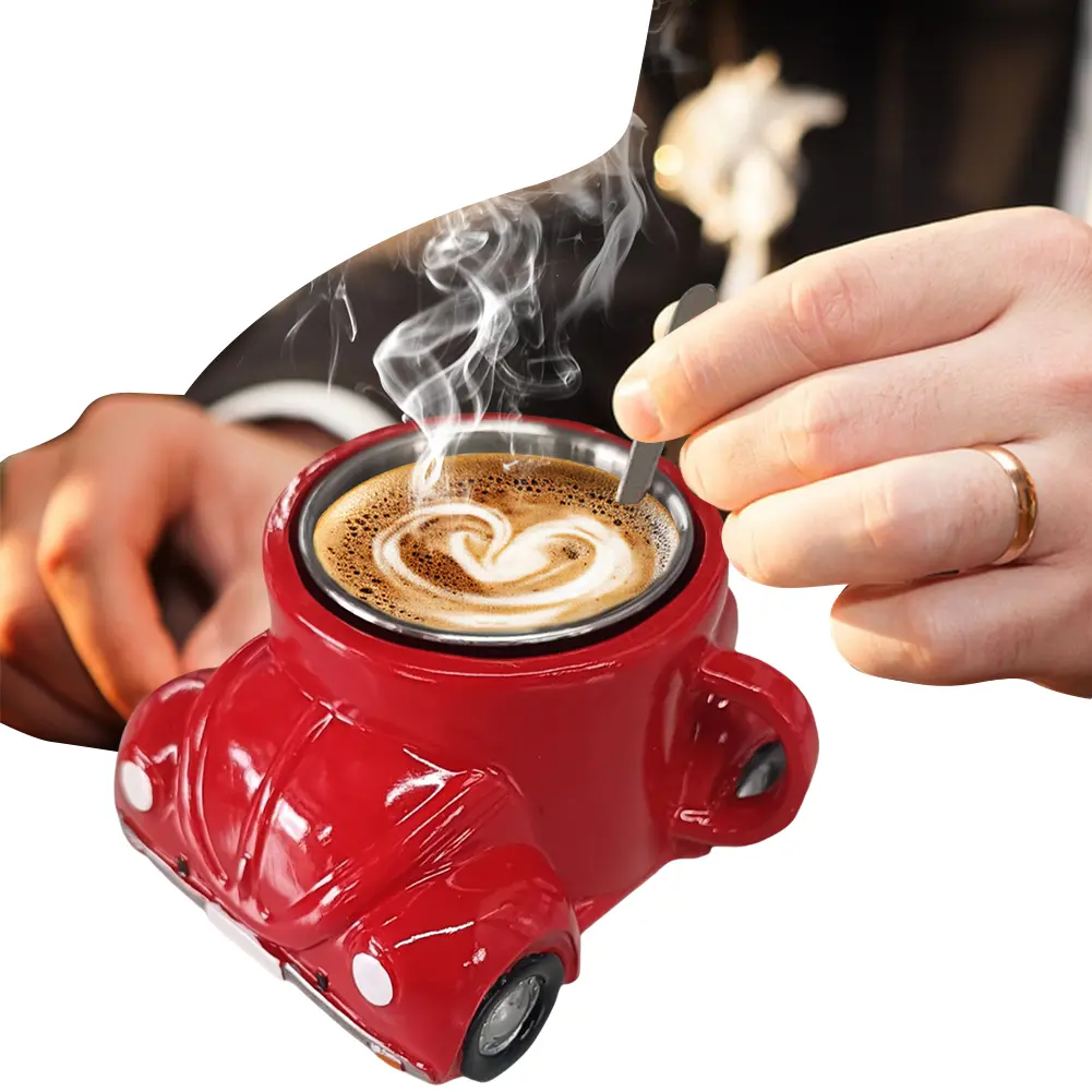 Beetle Shaped Coffee Mugs Creative Cups Home Decor Glass Water Cup Funny Handcrafted Travel Tea Mug For Ceramics & Pottery Gifts