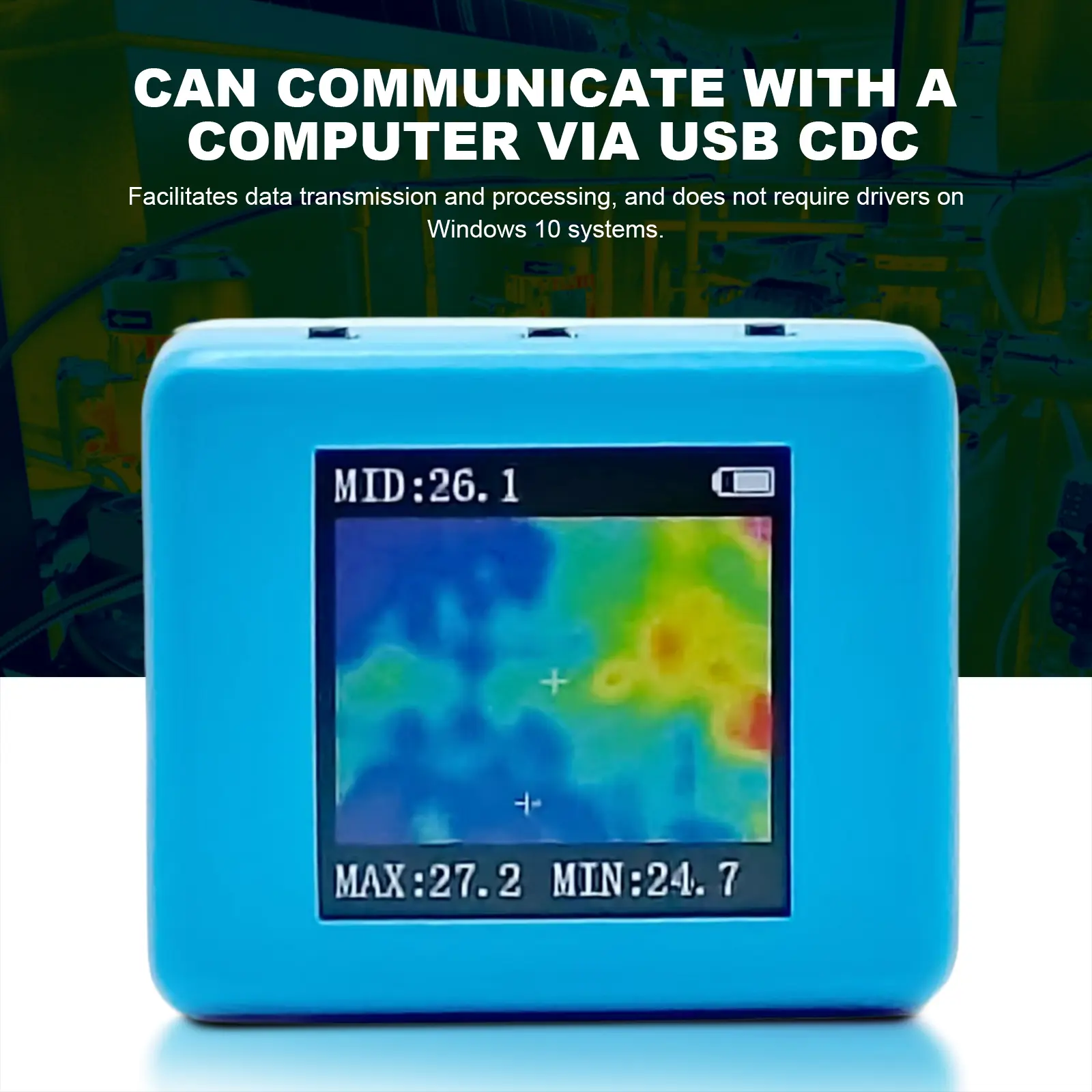 32x24 Pixel Thermal Imaging Camera USB-C Charging USB CDC Temperature Sensors Infrared Thermal Imaging Tool for Home Daily Use