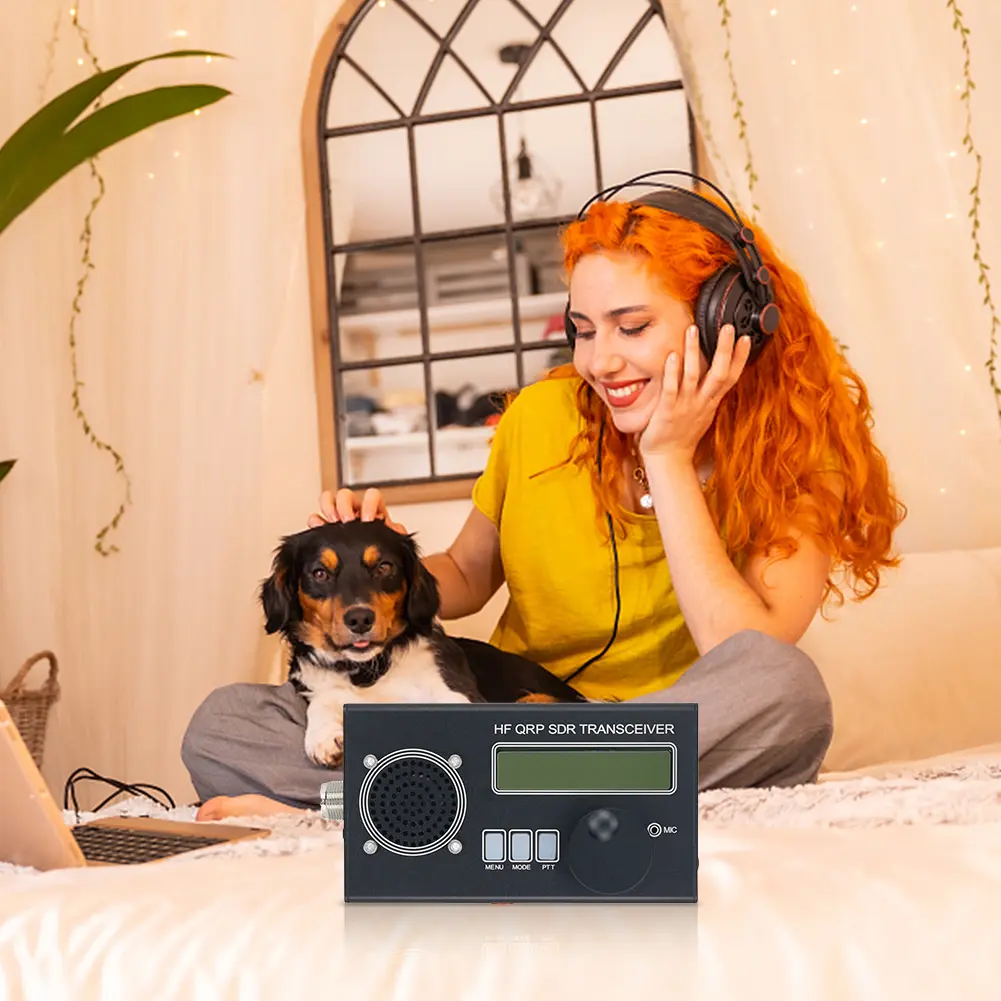 8 Band USDX USDR HF QRP SDR Transceiver HF Ham Radio SSB/CW Transceiver Built-in Battery with Mic QRP CW Transceiver 10 W