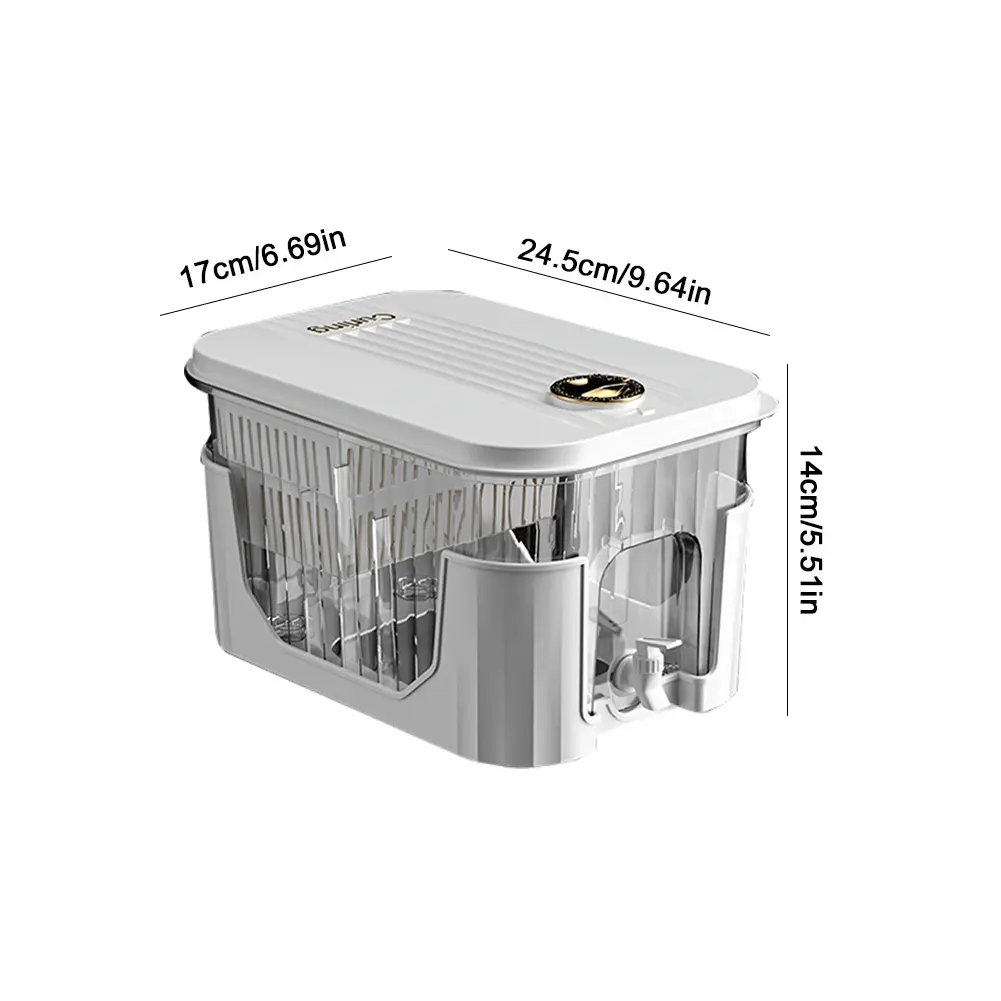 5L Cold Water Bucket with Faucet/Bracket Refrigerator Jug Dispenser Water Kettle Summer Juice Drink Container Fridge Pot Pitcher