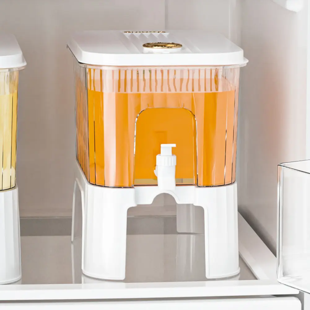 5L Cold Water Bucket with Faucet/Bracket Refrigerator Jug Dispenser Water Kettle Summer Juice Drink Container Fridge Pot Pitcher