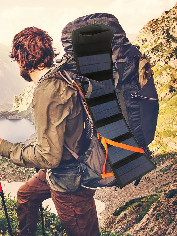 20W Foldable Solar Panel Kit IP65 Waterproof Foldable Solar Charger Lightweight Solar Power Station for Off-Grid Blackouts