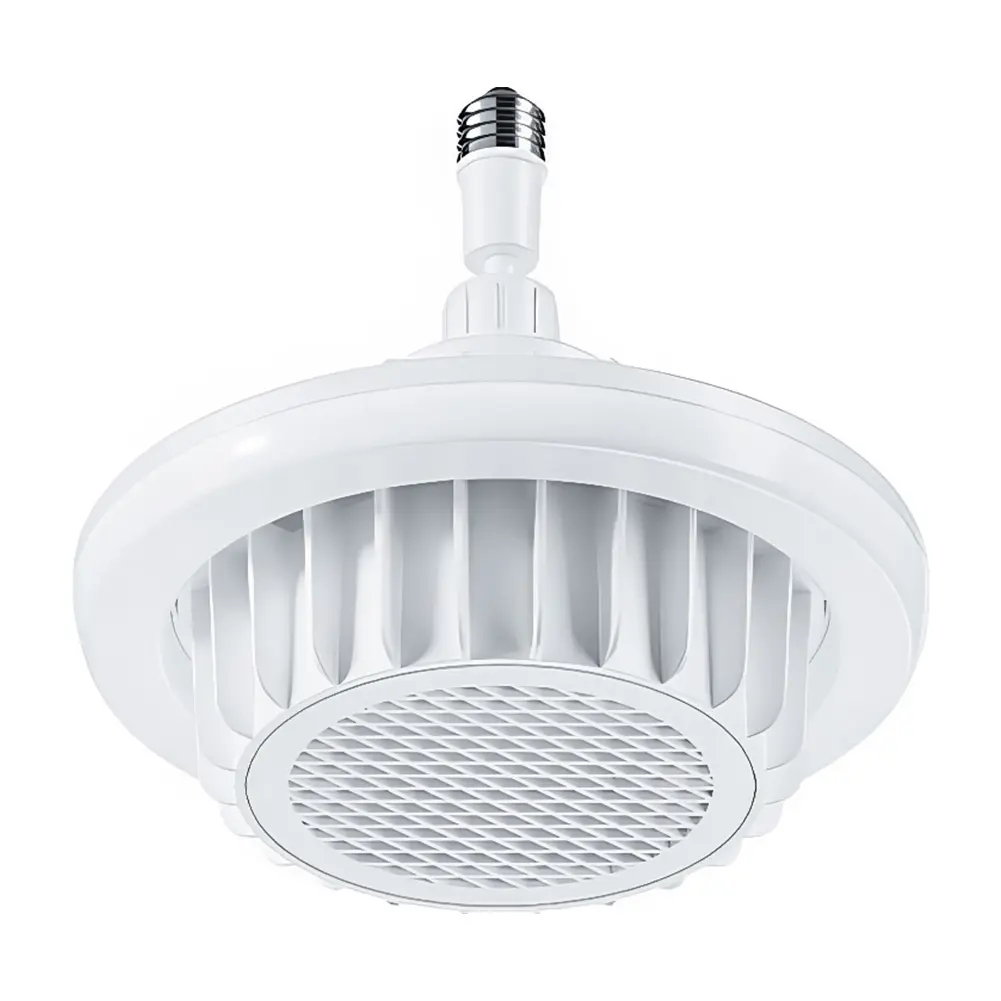 Heating Warm Air Lamp E27 Spiral Electric Heater Fan Ceiling Fan Light PTC Bathroom Ceiling Heater for Living Room Bedroom