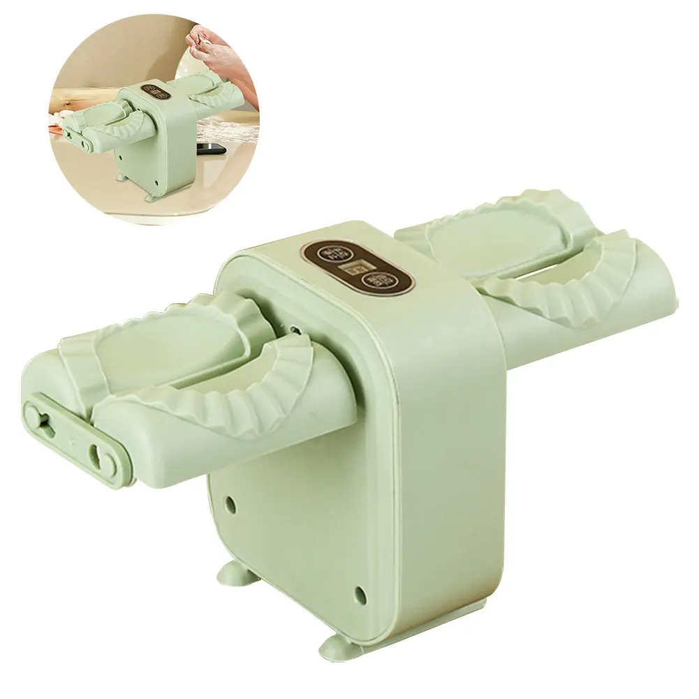 Ravioli Press Mold Making Tool Dumpling Maker Wrap Two At A Time Simple Fast Operation for Pressing Dumpling Skin Wrapper Mould