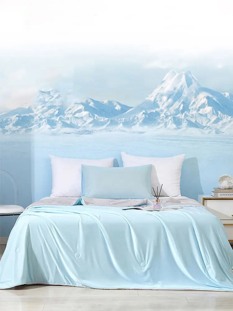 Cooling Blanket Breathable Double Sided Cool Blanket Summer Ice Blanket for Hot Weather Outdoor for Home Office