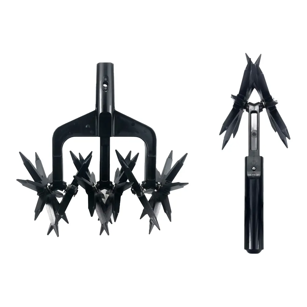 Versatile 2 in 1 Garden Aerator and Soil Scarifier Tool with Extended Tines for Deep Cultivation and Aeration