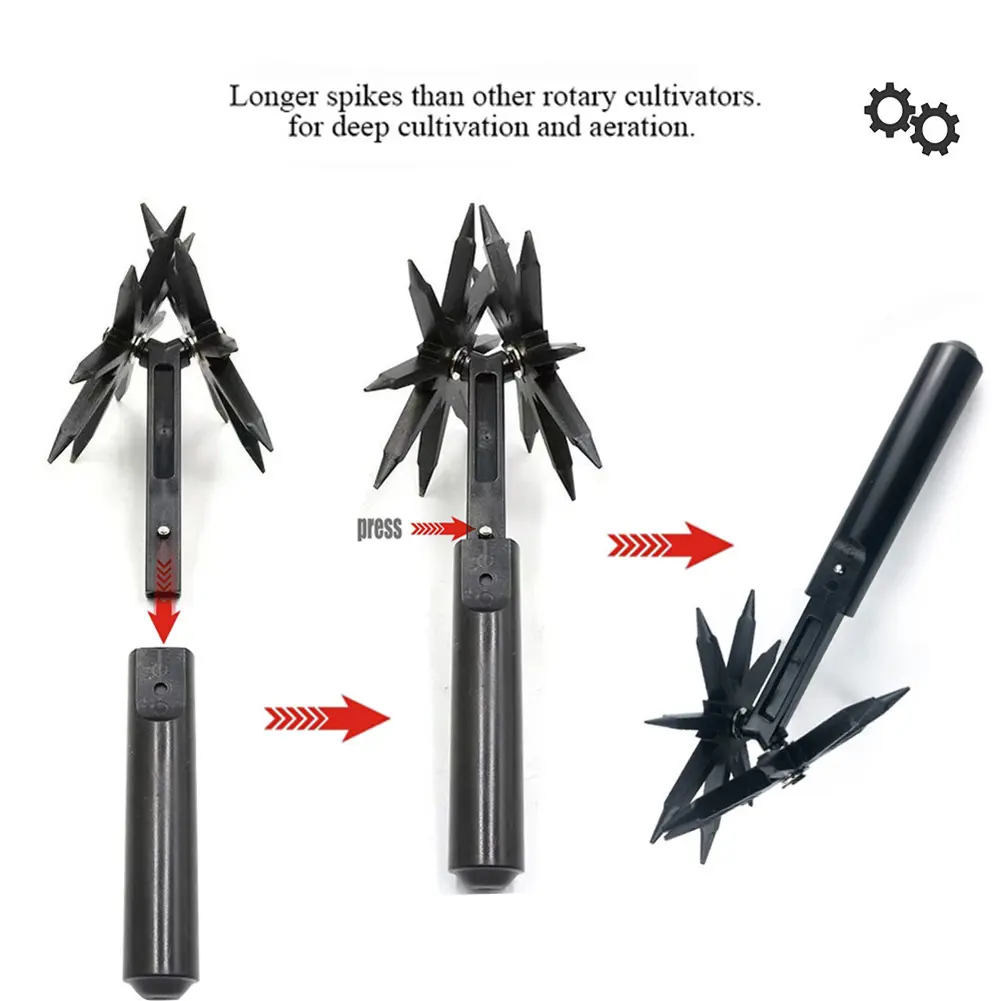Versatile 2 in 1 Garden Aerator and Soil Scarifier Tool with Extended Tines for Deep Cultivation and Aeration