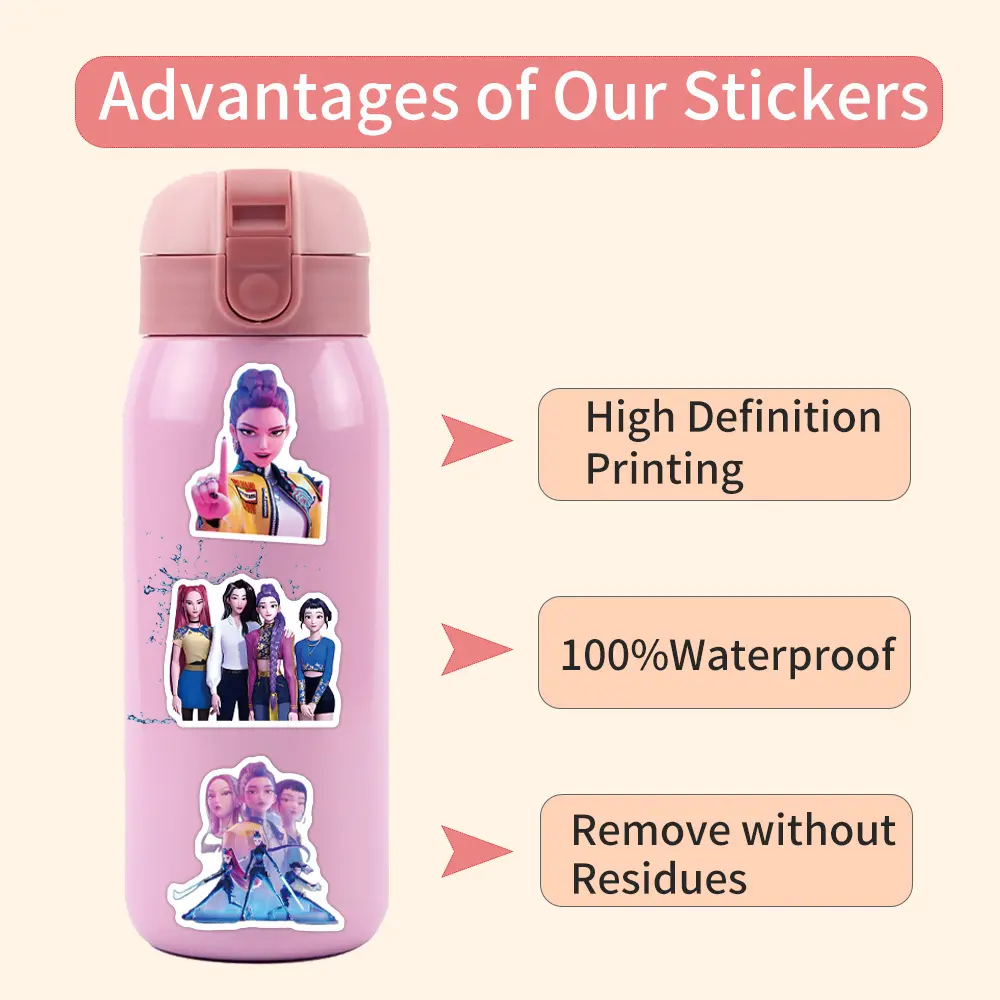 110/55pcs Movie Demon Hunters Stickers Derpy Tiger Waterproof Graffiti DIY Phone Case Laptop Cool Scrapbooking Sticker Girl Gift