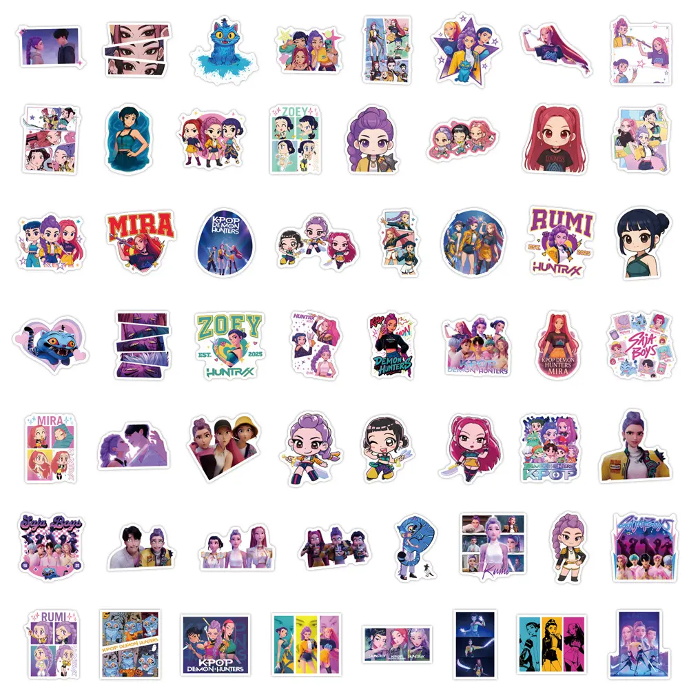 110/55pcs Movie Demon Hunters Stickers Derpy Tiger Waterproof Graffiti DIY Phone Case Laptop Cool Scrapbooking Sticker Girl Gift