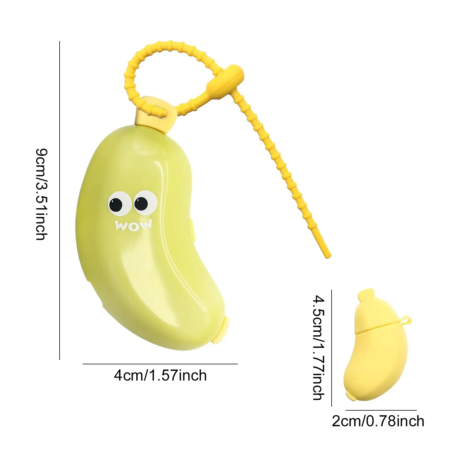 2 Packs Banana Toothbrush Head Cover Travel Toothbrush Protector Toothbrush Storage Organizer for Electric & Manual Toothbrushes