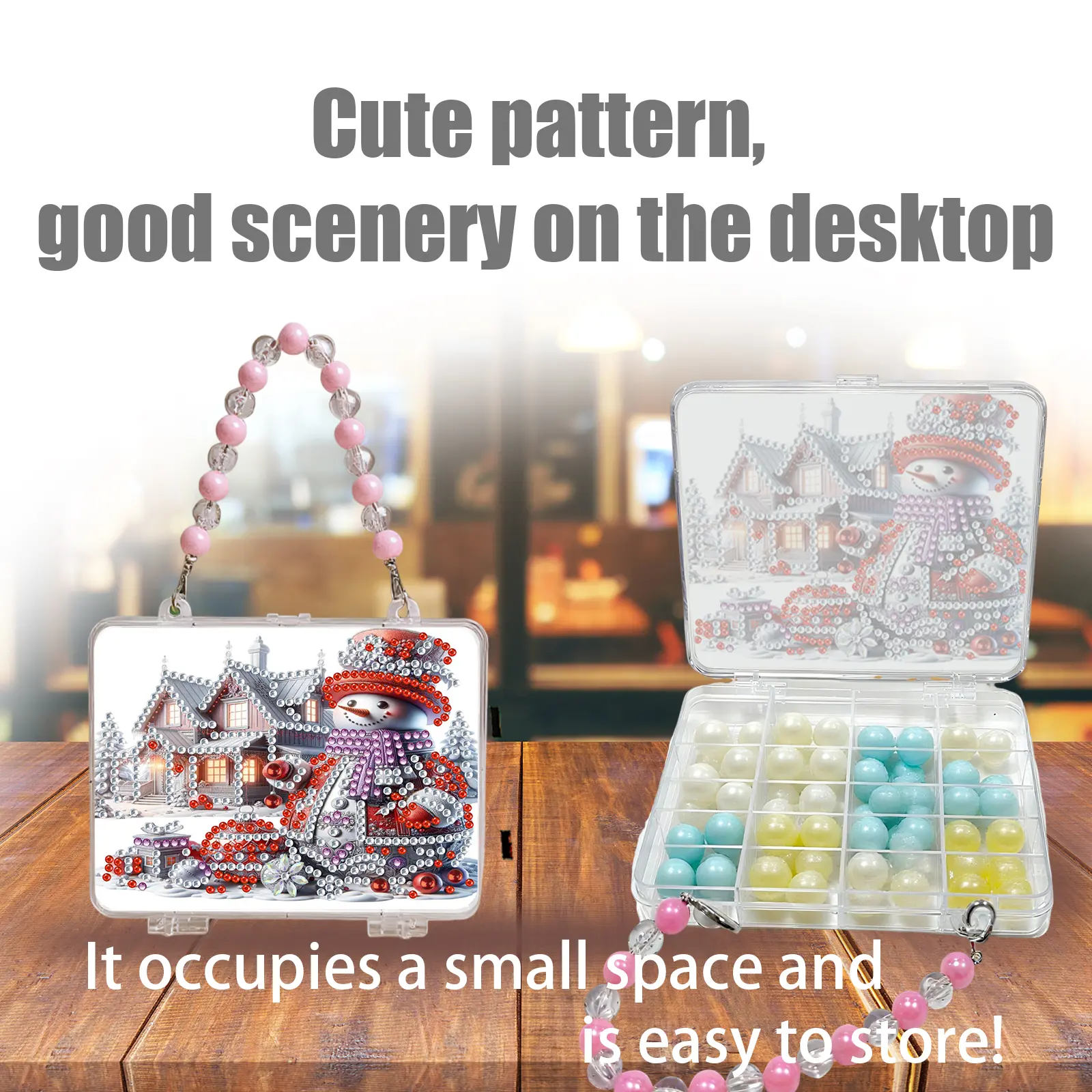 DIY Diamond Painting Bead Storage Box Large Capacity Diamonds Plateau Storage Case Bead Bottle Storage Handbag Bead Organizer