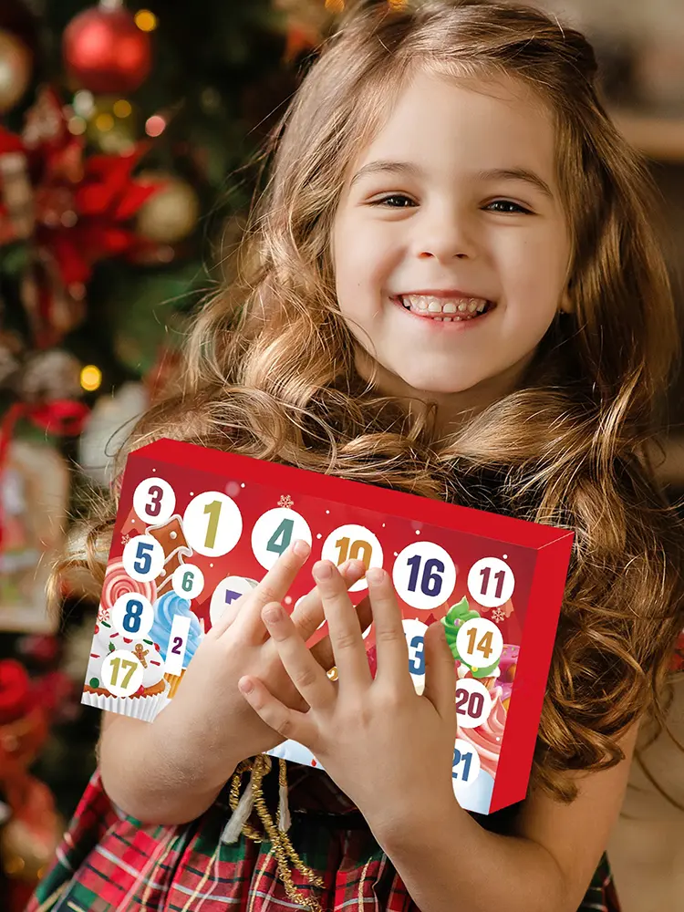 24-Day Slime Advent Calendars Multi-Purpose Slime Countdown Calendar Reusable Christmas Playing Calendars Gift for Friends