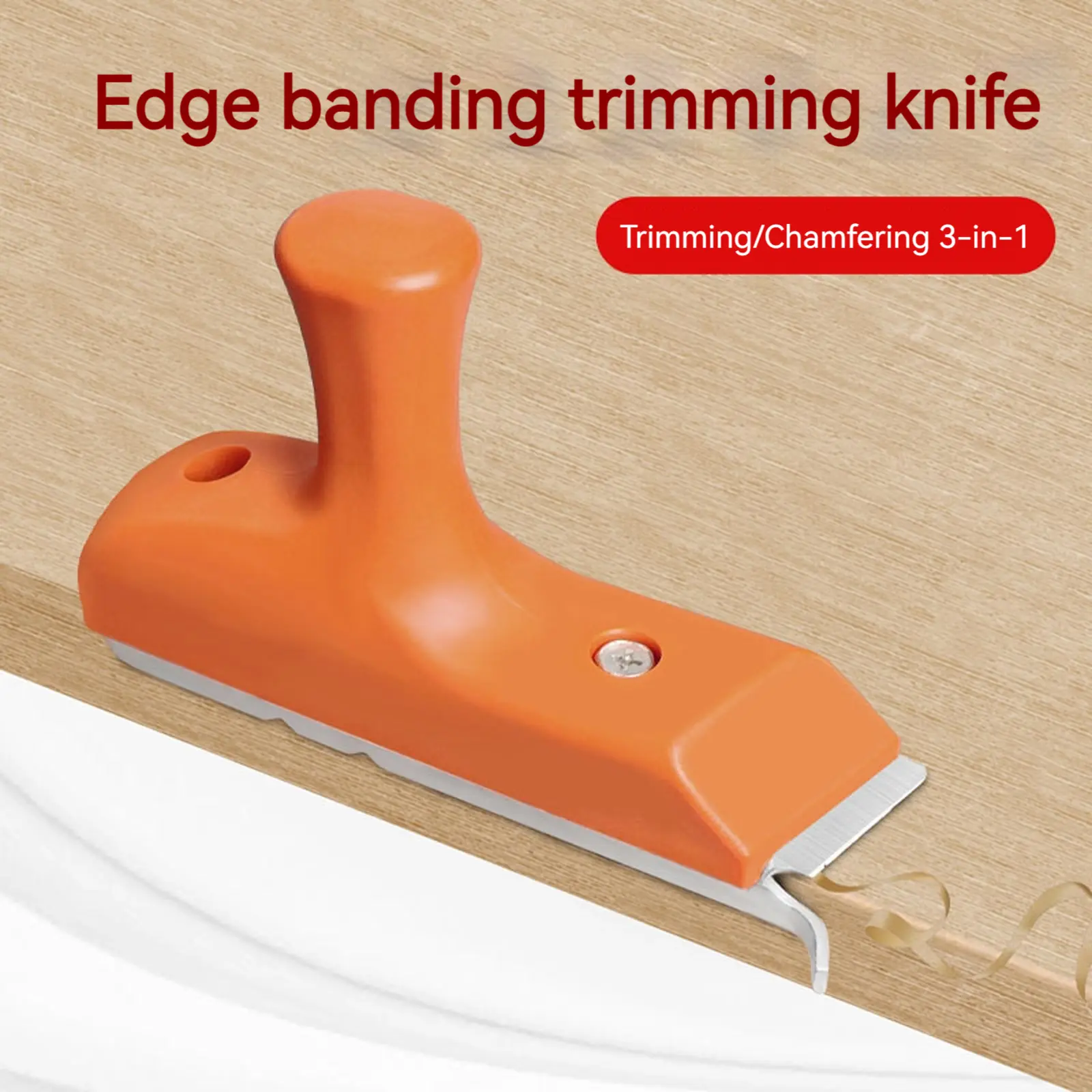 3-in-1 Trimming Knife Handheld Edge Banding Trimmer Deburring Scraper Mini Chamferer Tools