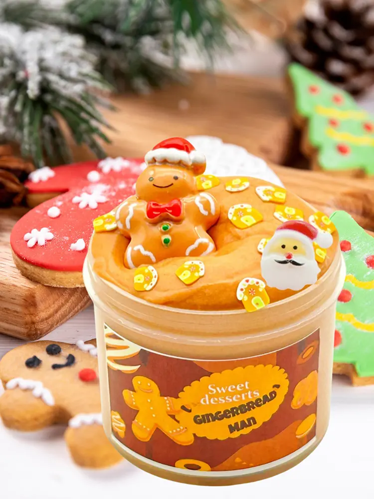 24-Day Slime Advent Calendars Multi-Purpose Fluffy Slime and Charms Kit Reusable Xmas Slime Ornaments for Home Decor