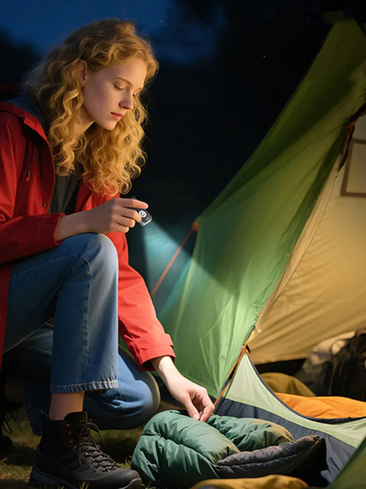 Rechargeable Flashlight 650 Lumens Clip-on Light IP66 Waterproof Pocket Flashlight for Running Walking Camping Fishing Hiking