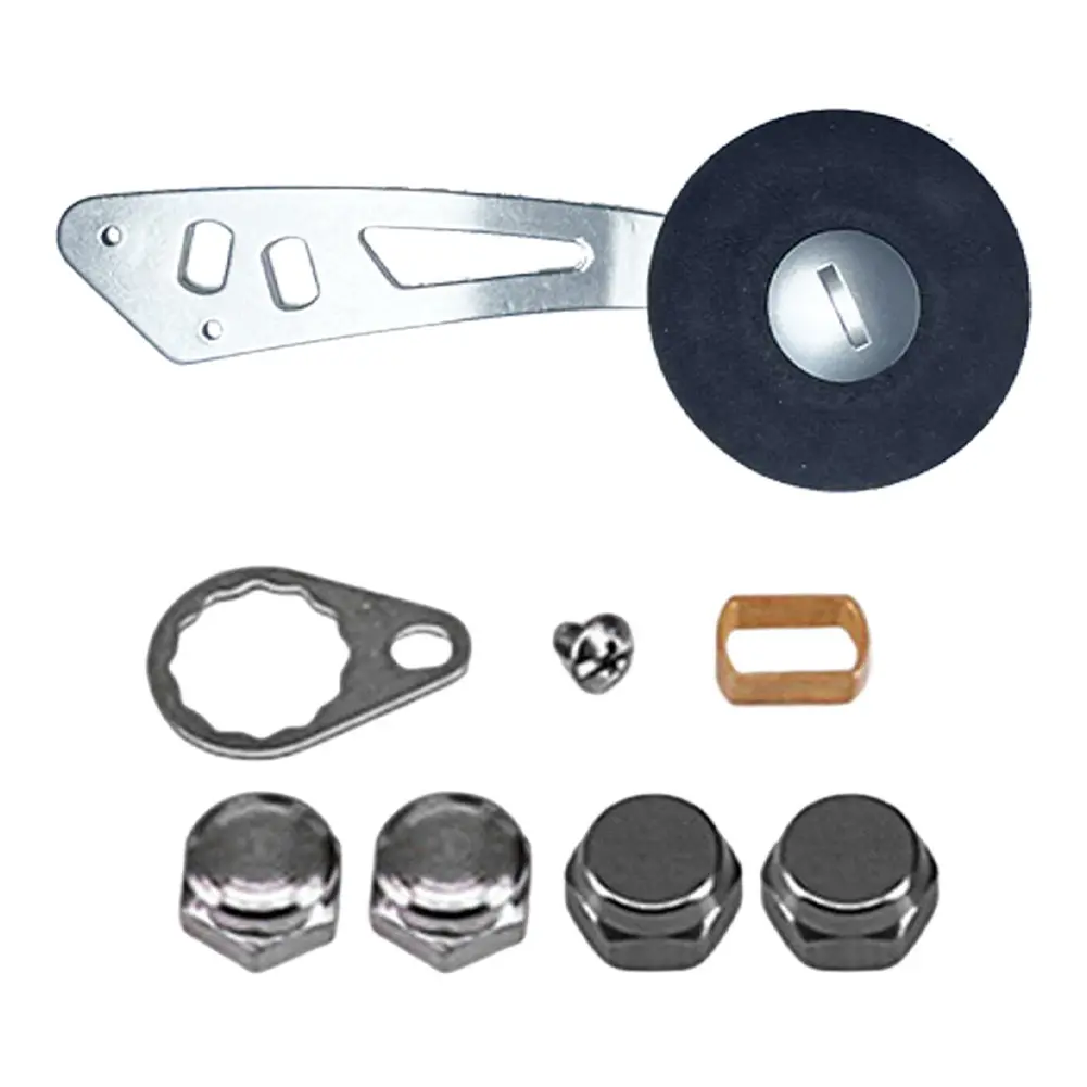 Aluminum Alloy Fishing Reel Handle EVA Oval Grip Metal Knob Handle Kit Fishing Crank Rotatable Grip Fishing Accessories