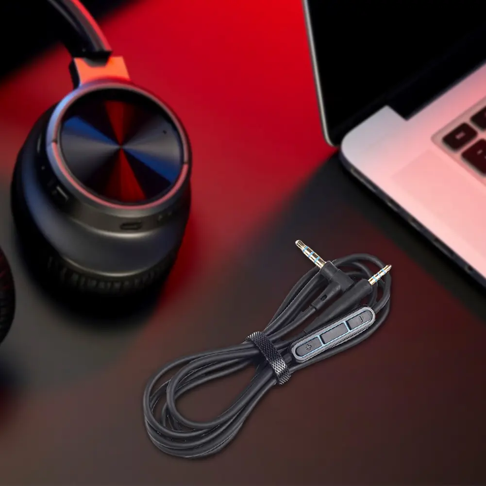 Replacement Audio Cable Extension Cord 2.5mm To 3.5mm Headphone Cable with Inline Mic Volume Control for Bose QC25/QC25i