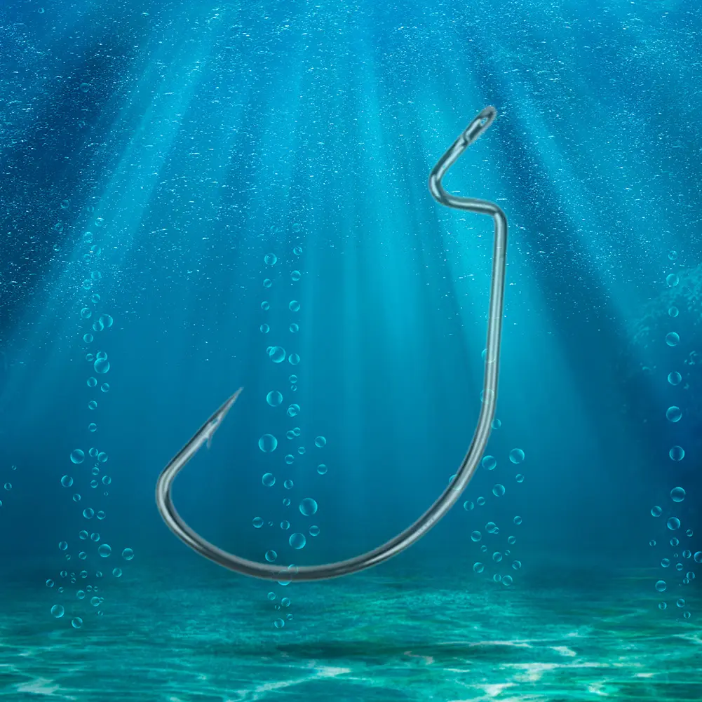 100PCS/Box Fishing Hooks Set High Carbon Steel Carp Fishhook Fishing Barbed Hooks for Saltwater Freshwater Fishing Gear