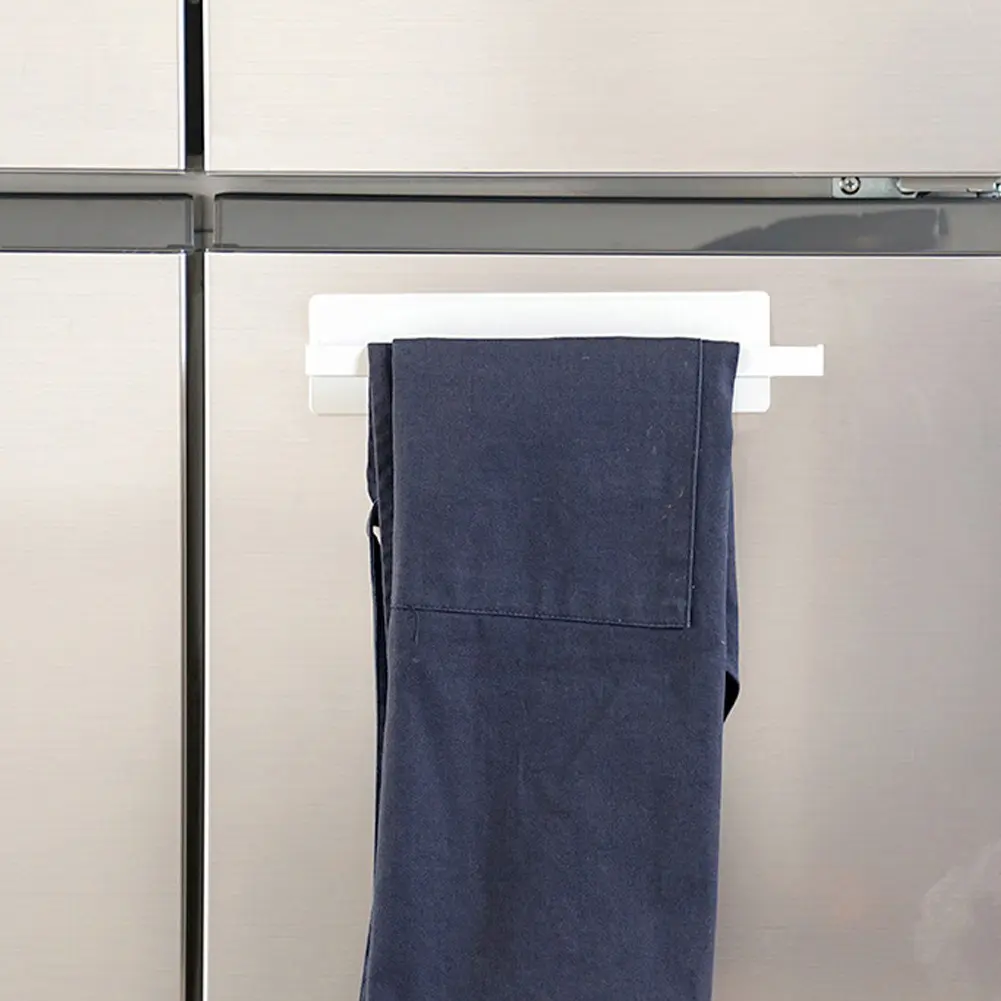 Magnetic Paper Towel Holder Toilet Paper Roll Holder Punch Free Paper Towel Rack Strong Magnet Backing for RV Bathroom