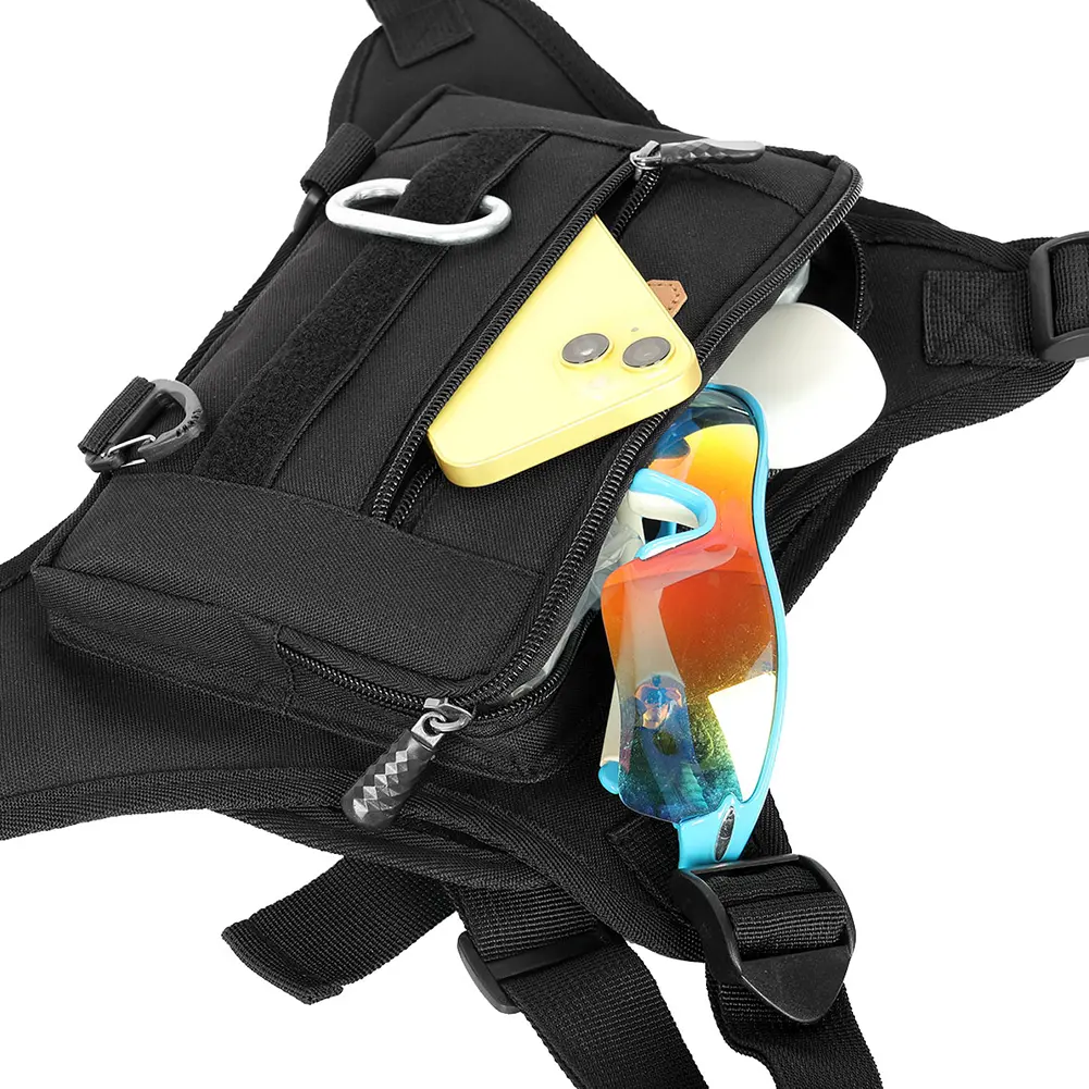 Fashion Sport Backpack Multi-Pockets Streetwear Chest Bag Adjustable Strap Travel Vest Backpack for Men Women