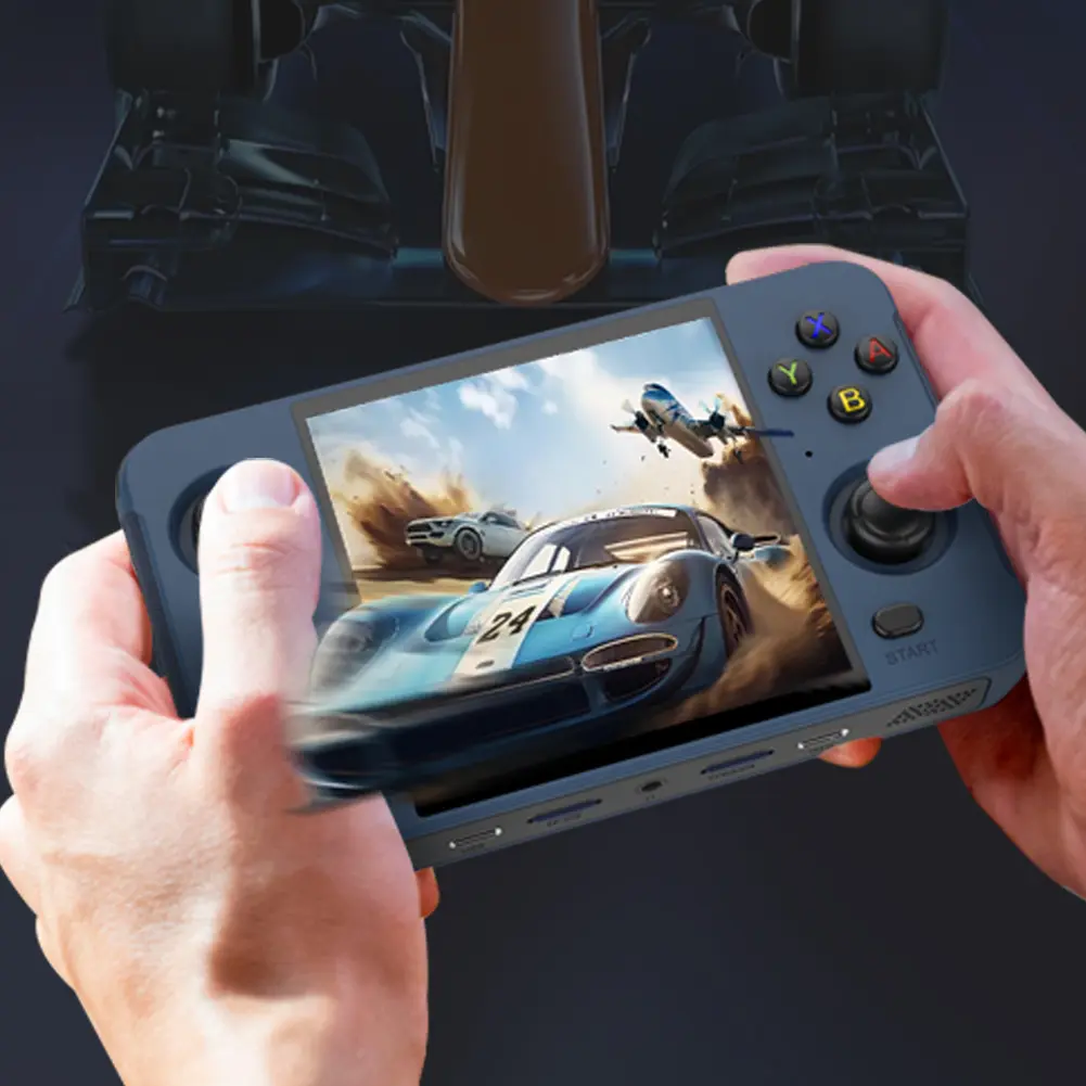 R40S Portable Pocket Video Player WIFI 2.4G + BT 720*720 4 Inch IPS Screen Handheld Game Players Built-in 16G + 64G Dual TF Card