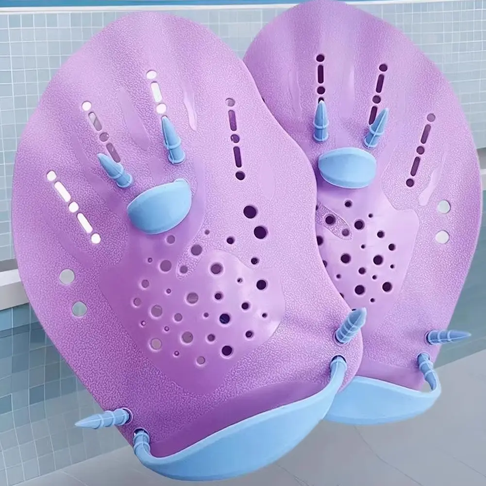 Swim Paddles Ergonomic Swim Training Hand Paddles Swimming Hand Paddles Adjustable Swim Paddles for Kids Adults