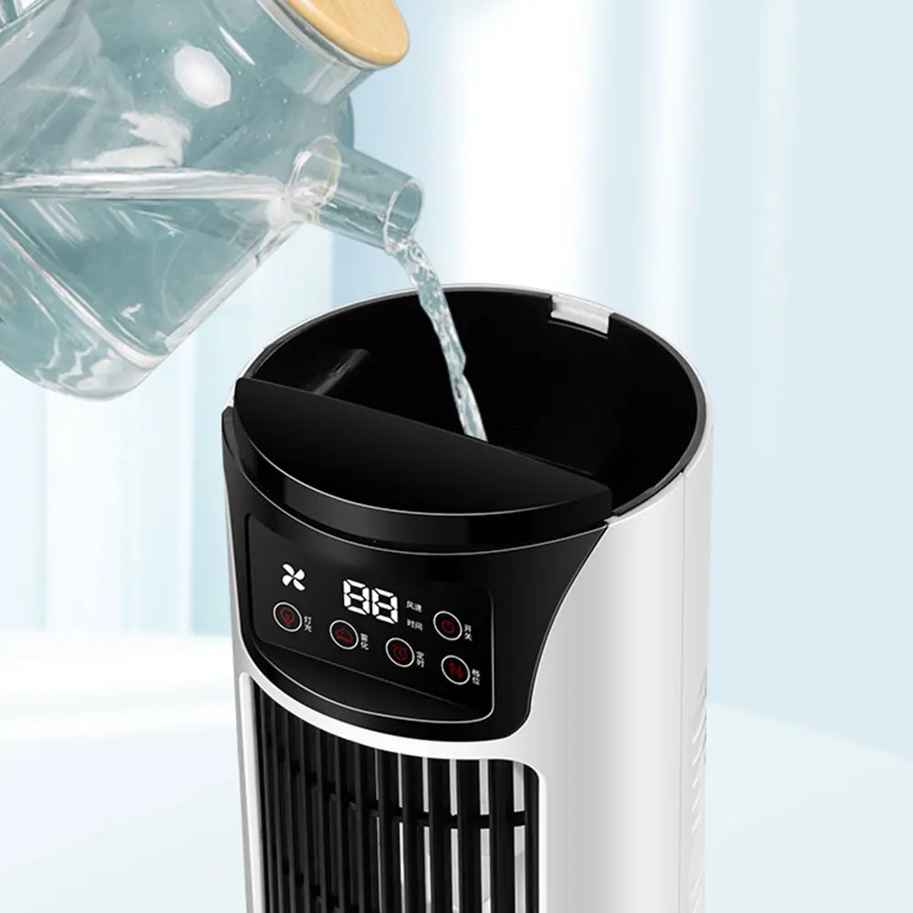 Portable Air Conditioner Fan 6H Timer Air Cooler Fan 300ML Water Tank Desktop Fan for Home Bedroom Office