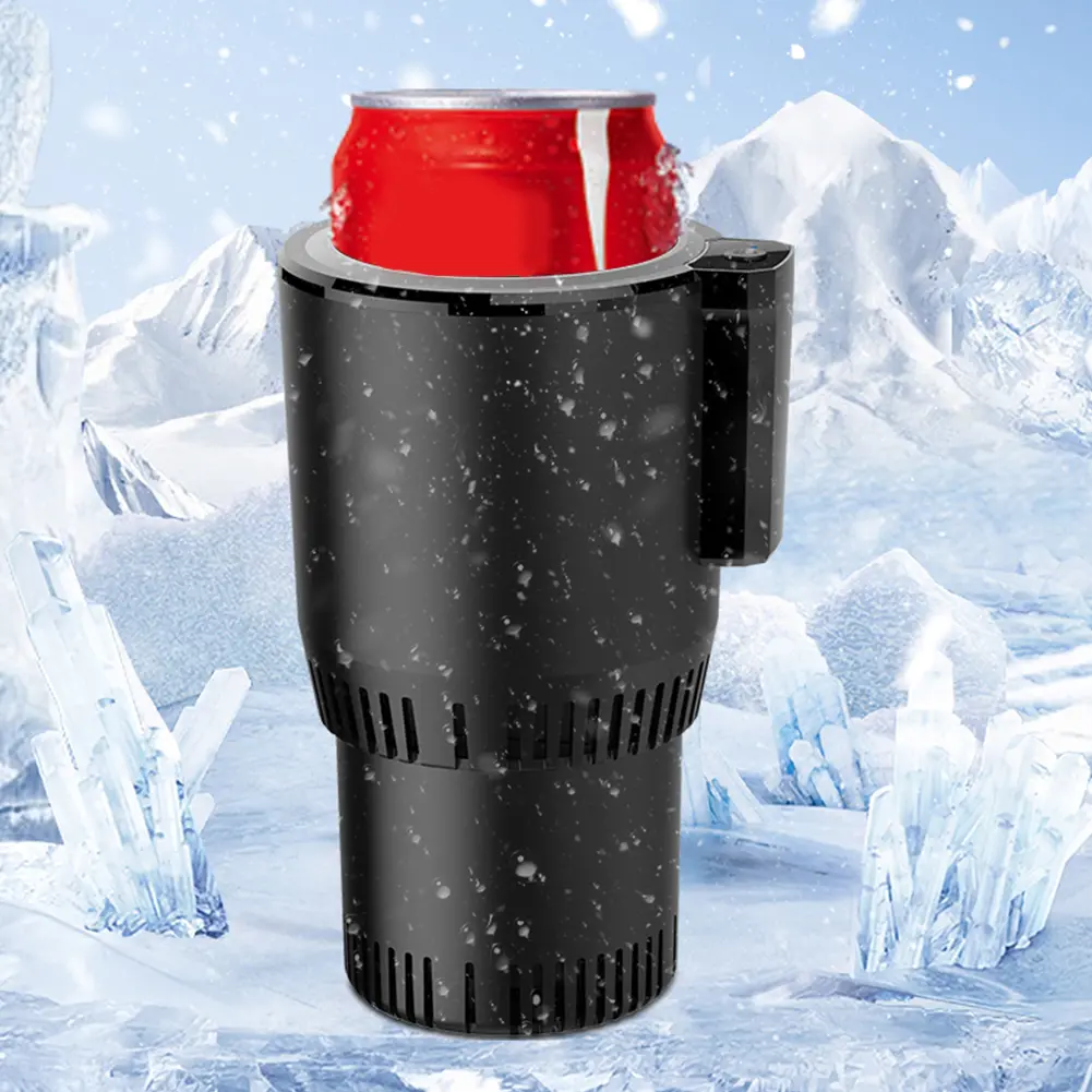 2 In 1 Smart Hot Cold Cup 12V 36W Smart Car Cup Mug Holder Keep Beverage Cool Warm Insulation Drink Cooler Cup for Road Tripper