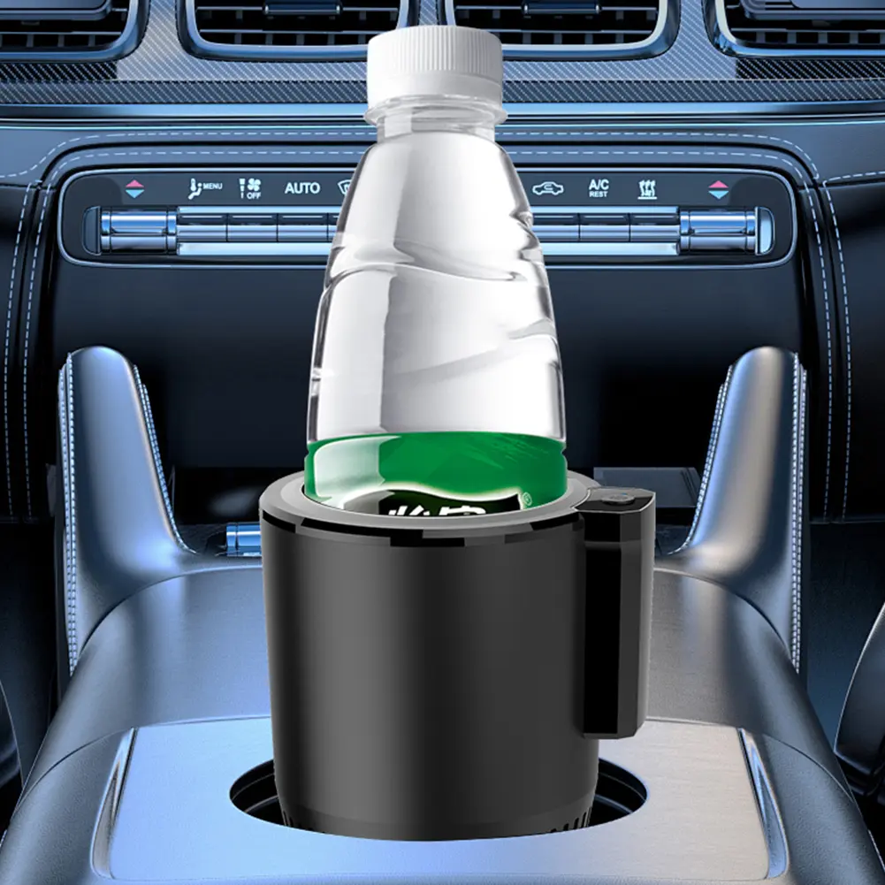 2 In 1 Smart Hot Cold Cup 12V 36W Smart Car Cup Mug Holder Keep Beverage Cool Warm Insulation Drink Cooler Cup for Road Tripper