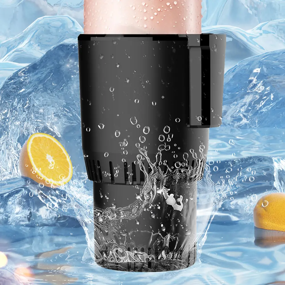 2 In 1 Smart Hot Cold Cup 12V 36W Smart Car Cup Mug Holder Keep Beverage Cool Warm Insulation Drink Cooler Cup for Road Tripper