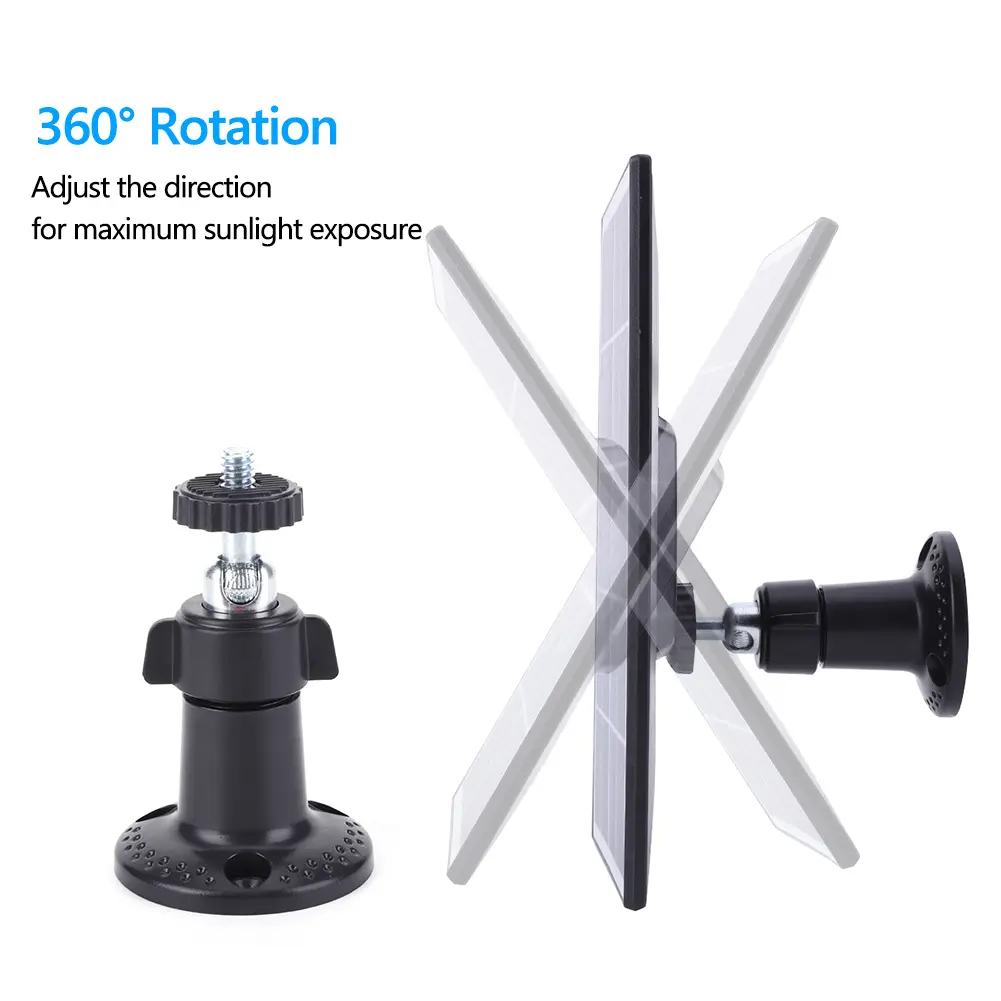 4W Solar Panel for Ring Doorbell 360° Adjustable Wall Mount Solar Panel Charger Solar Charging Panel for Ring Video Doorbell 4