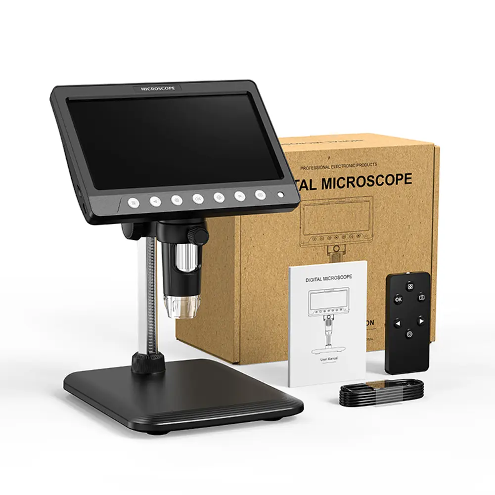New Handheld Digital Microscope 8LED Adjust Light Soldering Microscope Digital Magnifier Electronic HD Magnification Endoscope