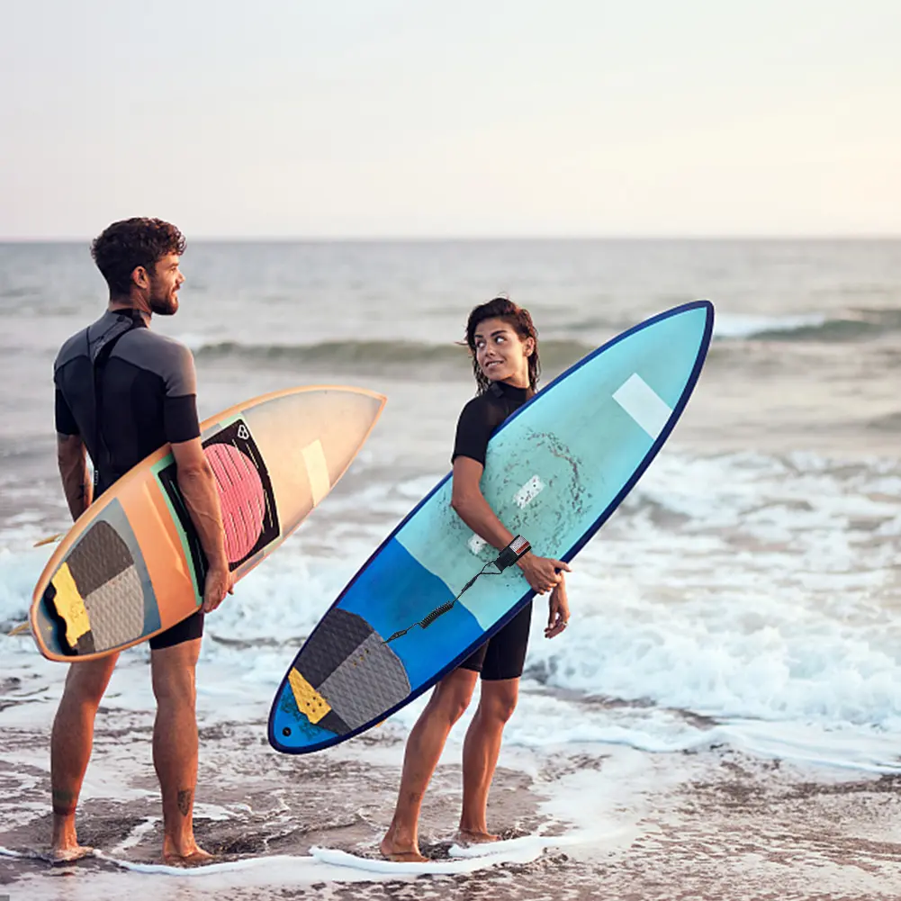 Premium Coiled Wrist Surf Leash TPU Stay on Board Ankle Strap Paddleboard Ankle Leash Surfing Accessories