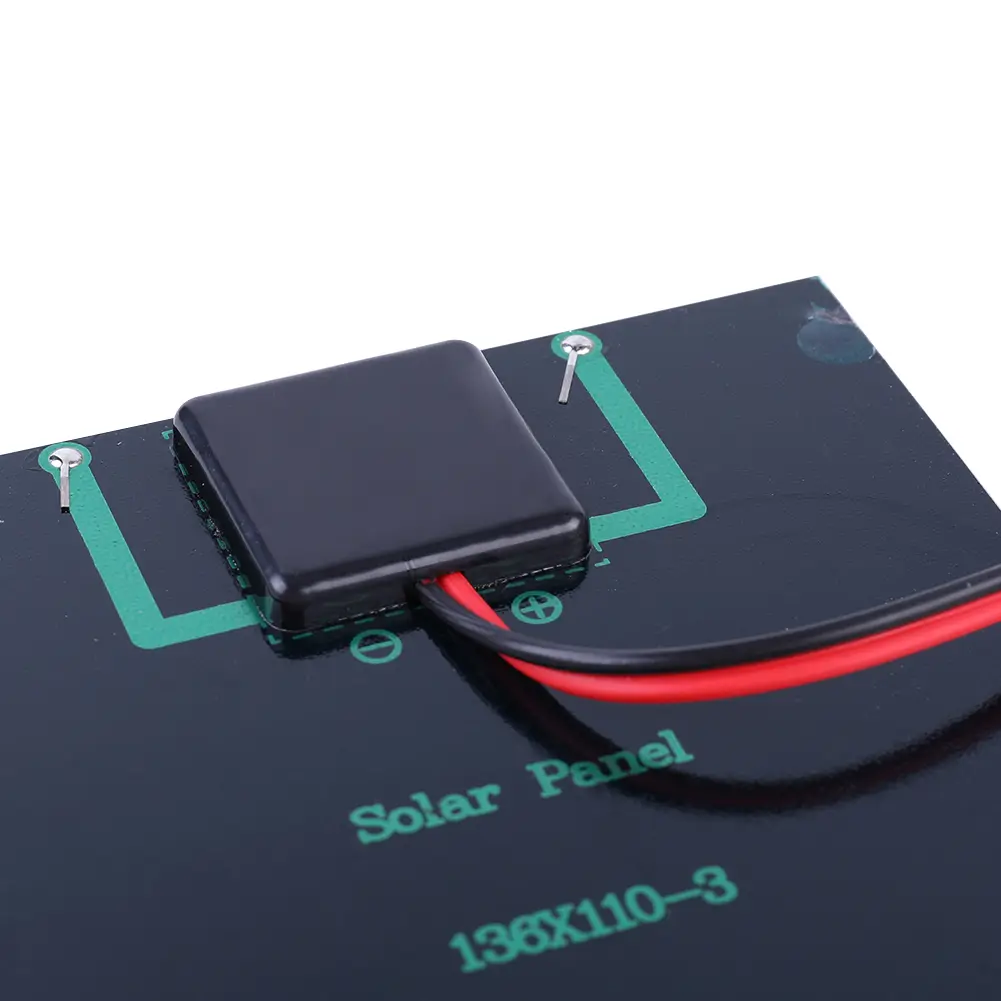 6W Solar Panel Charger Polycrystalline Silicon Dropper Board Weatherproof Outdoor Solar Panels Charging Rechargeable 12V Battery