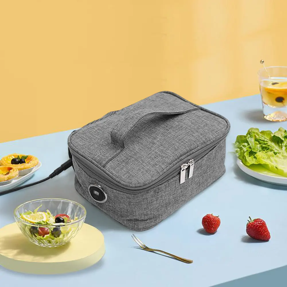 Insulated Lunch Bag Electric Thermal Lunch Bag USB Heating Bag Portable Food Warmer Box Travel Hiking Outdoor Camping Lunch Bag