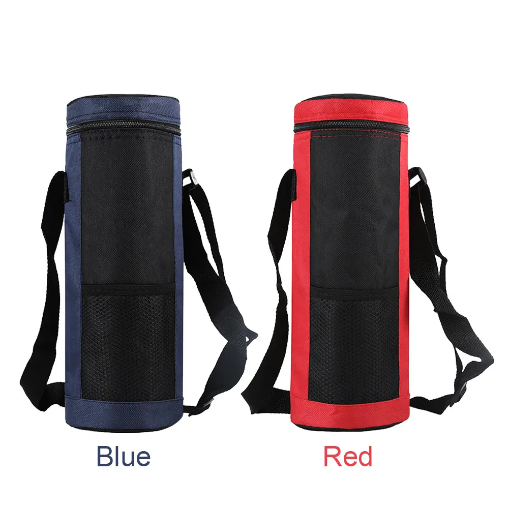 Aluminum Foil Water Bottle Cooler Tote Bag Universal Water Bottle Pouch Outdoor Traveling High Capacity Insulated Cooler Bag