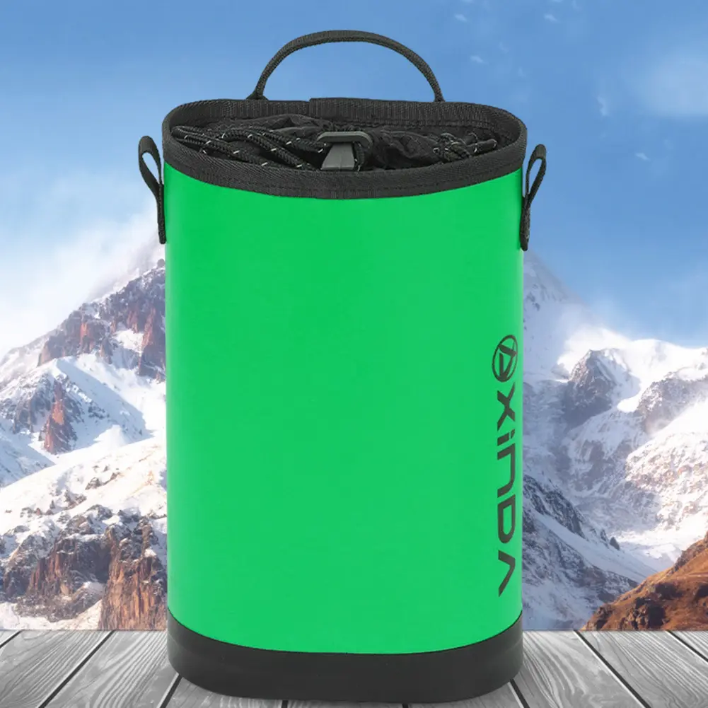 Wear-resistant 5L Storage Waist Bag Drawstring Portable High-Altitude Operation Tool Bag Internal Pocket Multipurpose Pouch