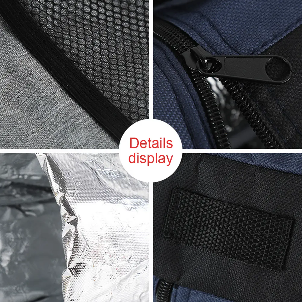 Aluminum Foil Water Bottle Cooler Tote Bag Universal Water Bottle Pouch Outdoor Traveling High Capacity Insulated Cooler Bag