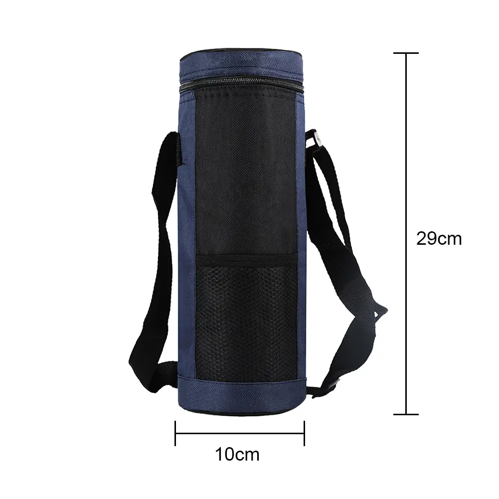 Aluminum Foil Water Bottle Cooler Tote Bag Universal Water Bottle Pouch Outdoor Traveling High Capacity Insulated Cooler Bag