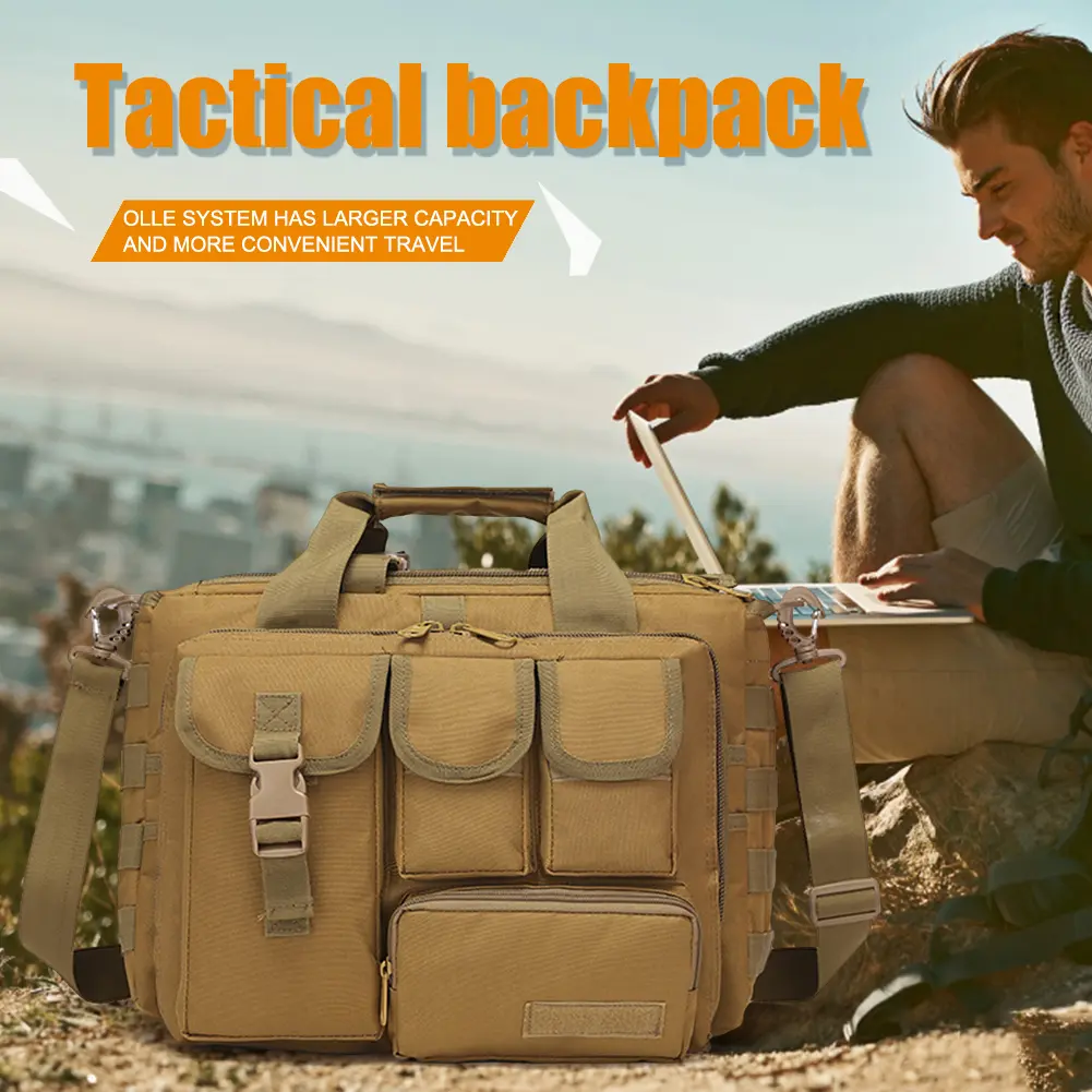 Tactique Sling Bag Pack Mult-Pockets Military Sling Backpack Multi-functional MOLLE for Outdoor Hunting Climbing