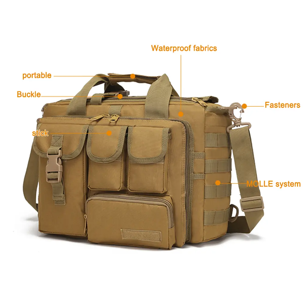 Tactique Sling Bag Pack Mult-Pockets Military Sling Backpack Multi-functional MOLLE for Outdoor Hunting Climbing