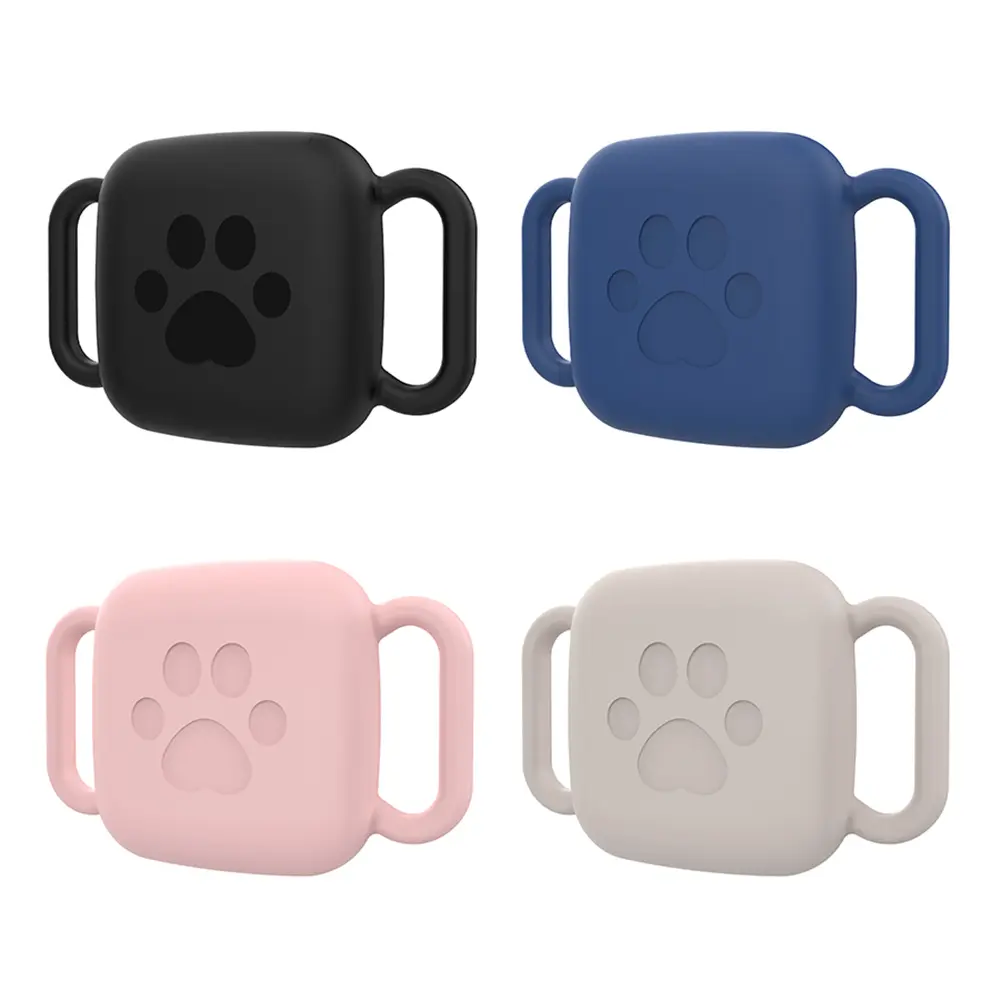 2 PCS Silicone Case for Tile Mate 2022 2024 Holder Case Anti-Scratch Finder Tag Cover Soft Flexible Cover for Pet Dog Cat Collar