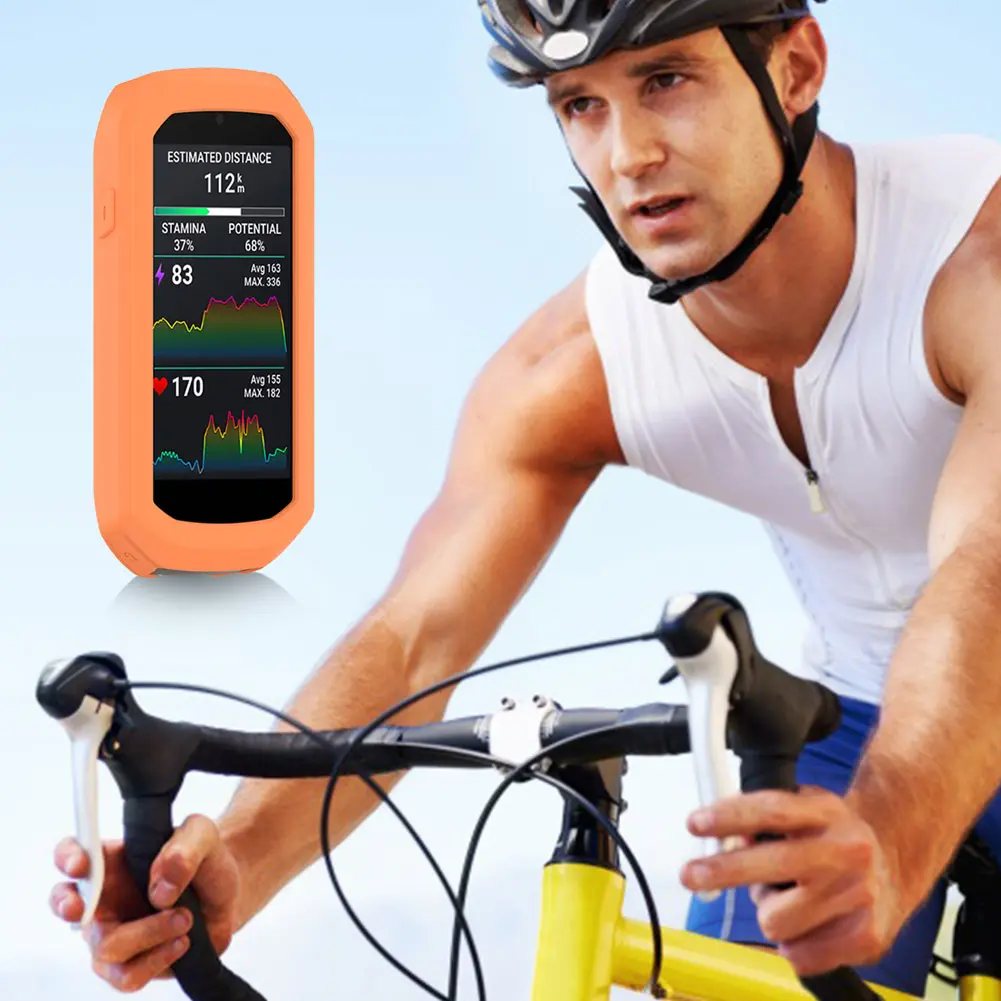 Silicone Case Flexible Soft Bumper Protective Cover Shell Case Protector Bike Gel Skin Case for Garmin Edge 1050 Accessories