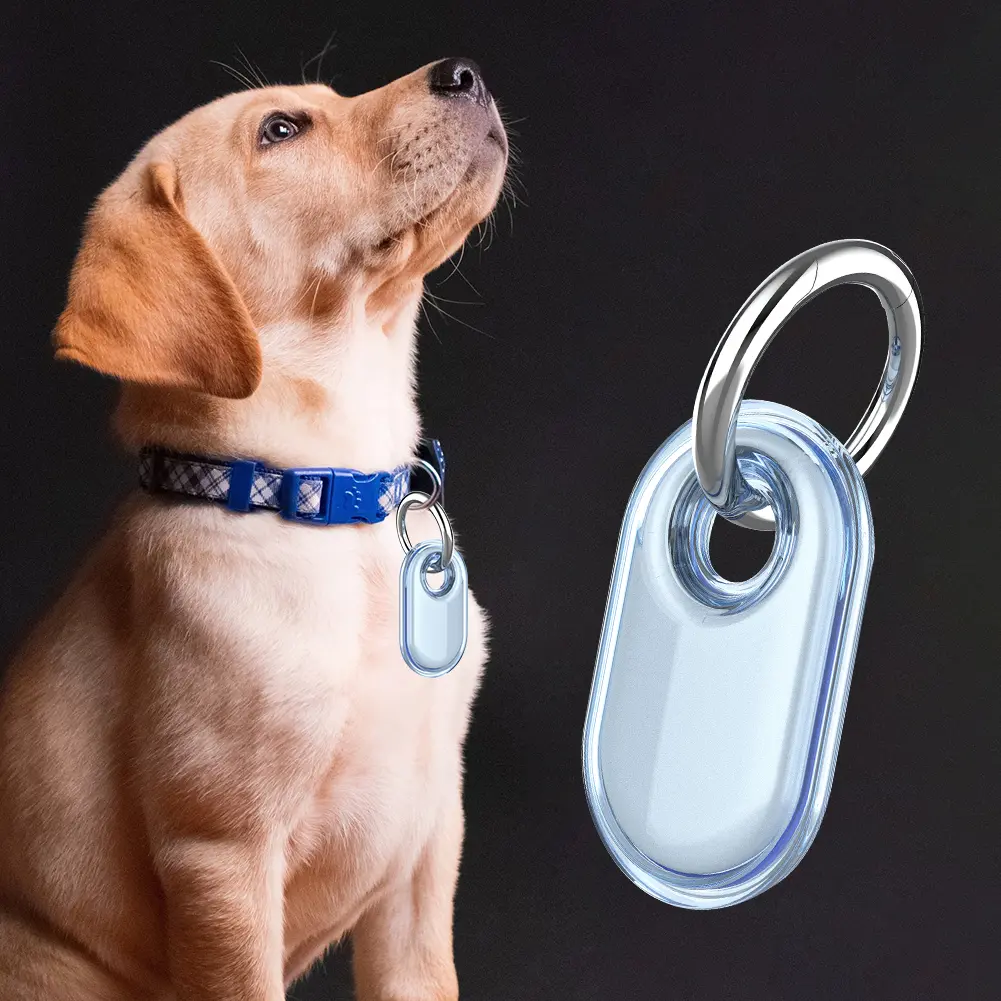 TPU Case Anti-Drop with Keychain Locator Tracker Case for Keys Wallet Luggage Pets Trackers Holder for Samsung Galaxy SmartTag 2
