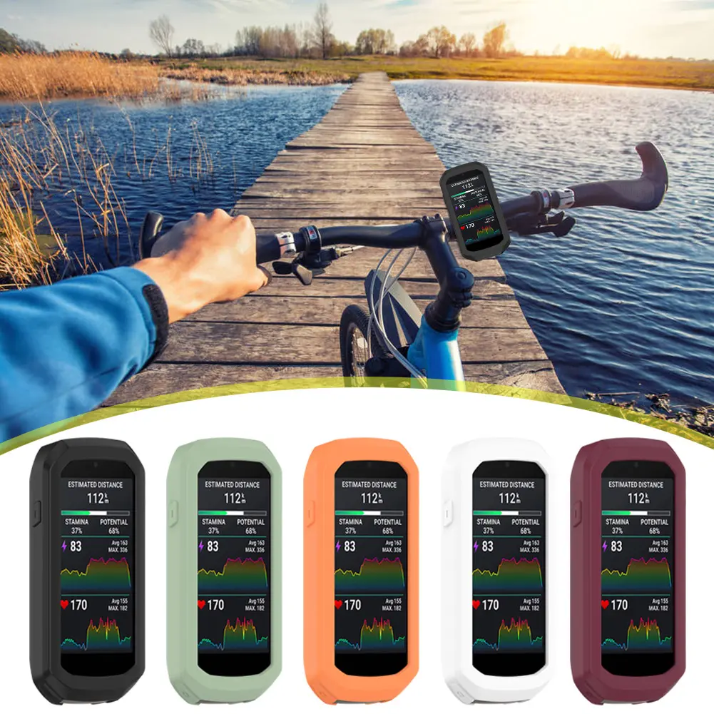 Silicone Case Flexible Soft Bumper Protective Cover Shell Case Protector Bike Gel Skin Case for Garmin Edge 1050 Accessories