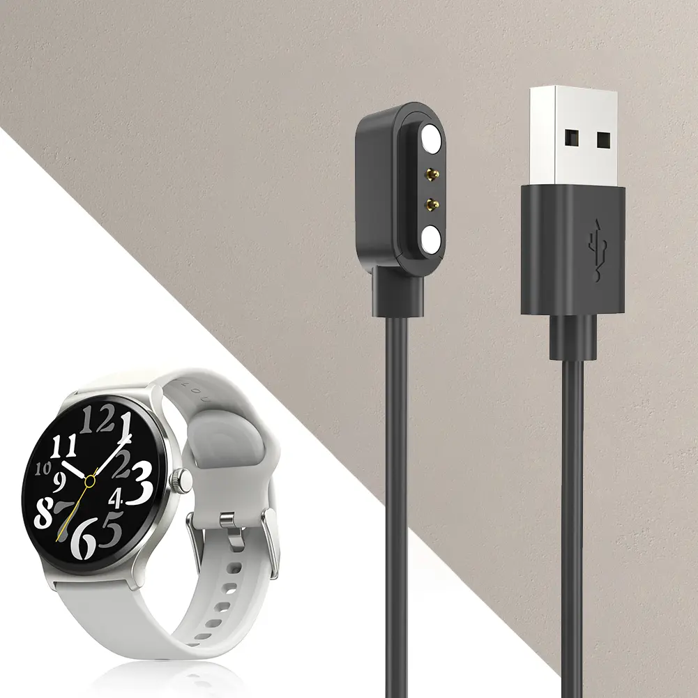 Magnetic Charger Cable Safety USB Smartwatch Charging Wire Replacement Accessories for HAYLOU Watch 2 Pro(LS02 Pro)/Solar Lite