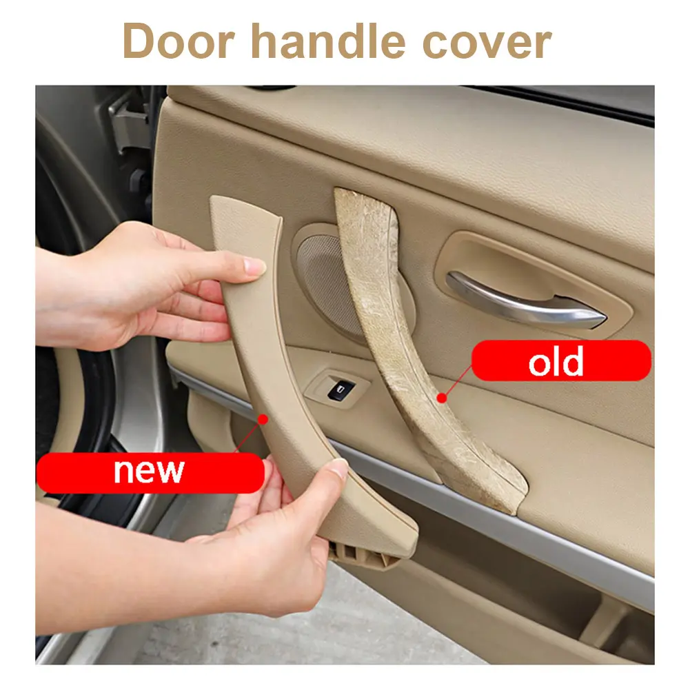 Interior Door Panel Pull Trim Cover Easy Installation Armrest Car Left Door Handle for BMW E90 E91 316318/320/325/328/330/335