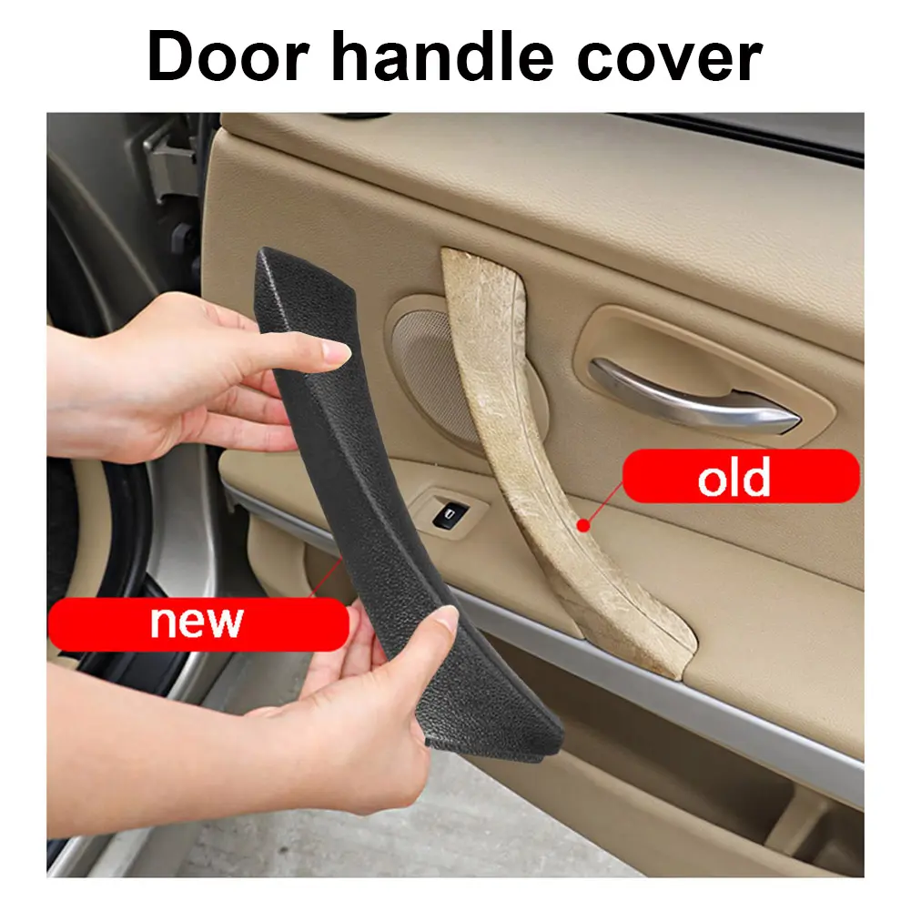 Interior Door Panel Pull Trim Cover Easy Installation Armrest Car Left Door Handle for BMW E90 E91 316318/320/325/328/330/335